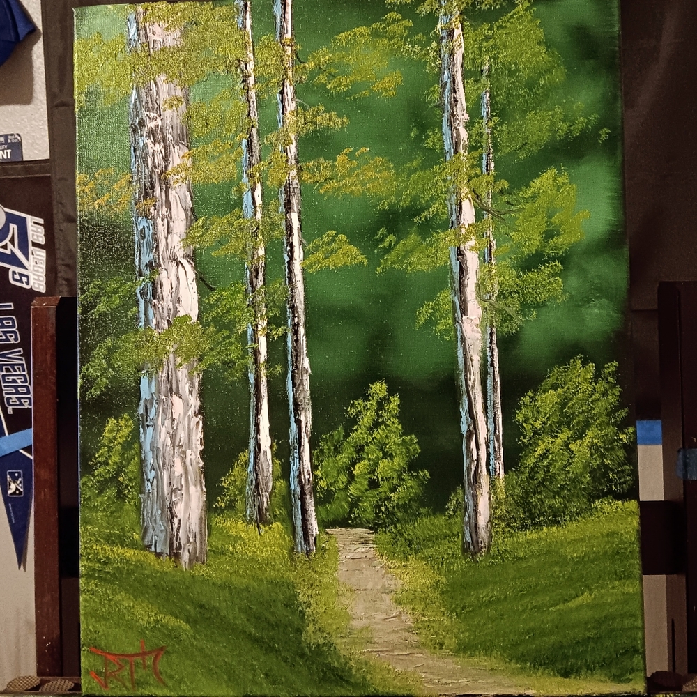 Silent Forest Oil Painting